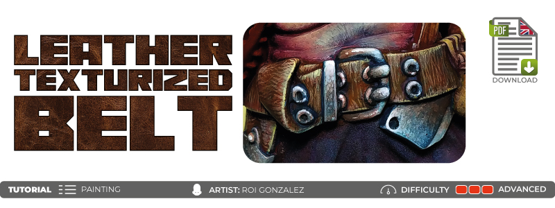 Painting the texture of a leather belt - Advanced tutorial